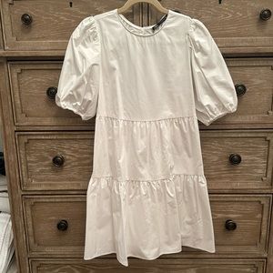 Zara 100% cotton white summer dress. Size S